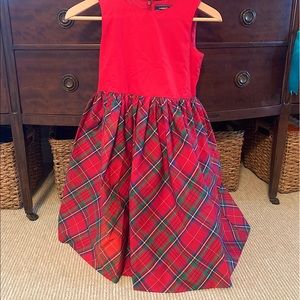 Lands End Girls Holiday Dress size 10